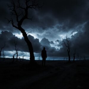 Infografía explicando cómo la guerra en Europa exacerba la ansiedad nuclear y la eco-ansiedad a través de diversas vías.